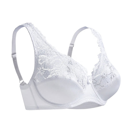 Womens Bra Sexy Lingerie Plus Size Bras Floral Lace Underwire Brassiere BH Tops Perspective Female Underwear B C D E F  Cup