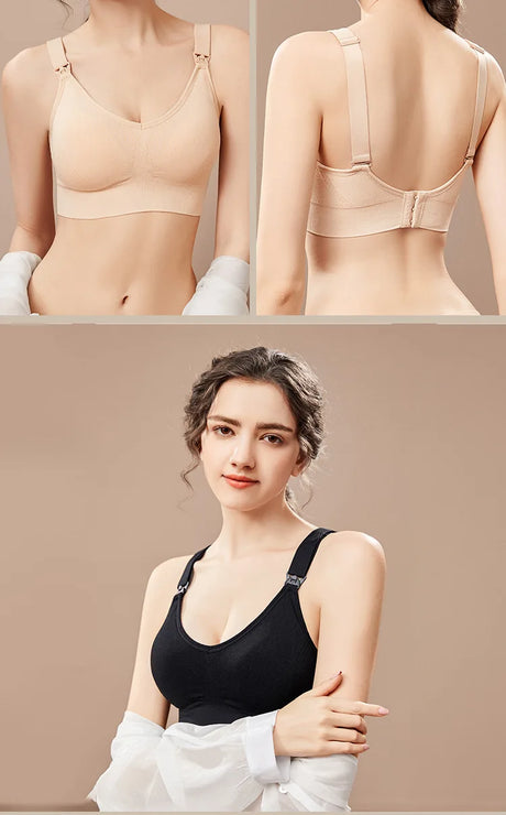 1pcs Maternity Nursing Bras Pregnant Women Skinny Breastfeeding Clothing Underwear  Female Breathable Push Up Bra