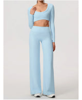 New Summer High Waist Wide-Leg Yoga Joggers Women's Autumn Casual Outdoor Sweatpants Female Straight Tracksuit Bottoms