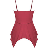 Tulle Suspenders Exquisite Women's Lencerias Lace V-Neck Underwear Semi-transparent Thong Dress Set Females Lingerie Nightgowns