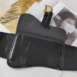 Plus Size Black Corset Belt Female Waist Belts For Women Luxury Elastic Wide Stretch Cummerbunds D Letter Coat Dress Waistband