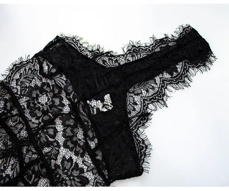 European and American Style Sexy Underwear Jumpsuit Hollow Backless Thin Bra Lace Sexy Siamese Underwear One-Piece