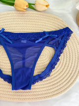 Custom Rhinestone Letter Name Underpants Sexy Mesh Panties Low Rise Hollow Hip Briefs Personalized Gift Wife Lover Anniversary