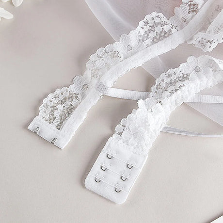 Women Lace Bra and Panties Set Sheer Bralette Low Waist Thongs Triangle Cup Wireless Sexy Lingerie Set Ladies Underwear S-L