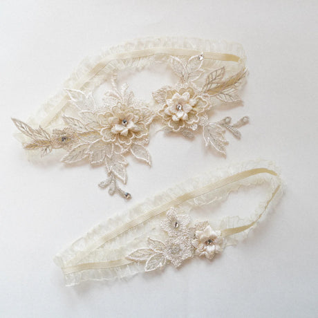 Sexy Lace Garter Women Socks Ring Bride Leg Ring Wedding Dress Ring Decoration Garters Thigh Bands Flowers With Rhinestone Blue
