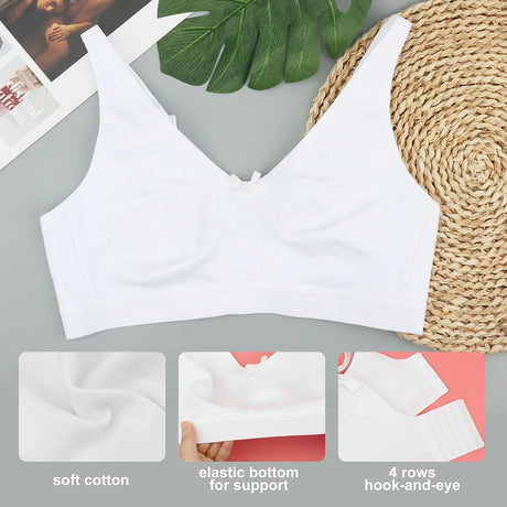 Sheroine Plus Size Women Wireless Bras Full Coverage Soft Seamless Underwear Breathable Lingerie Non-Padded Comfort Bra
