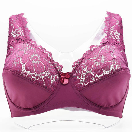 Womens Bra Sexy Lingerie Plus Size Bras Floral Lace Underwire Brassiere BH Tops Perspective Female Underwear B C D E F  Cup