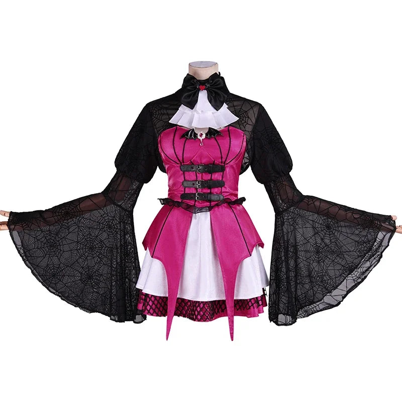 Women's Corset Dress Draculaura Cosplay Costume Women Sexy Corset Lolita Short Dress Suit Gothic Punk Dress Halloween Clothes