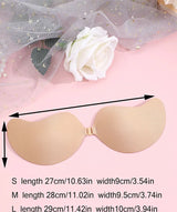 FINETOO 1-15PCS Women Invisible Nubra Breast Patch Tow-Color Hypoallergenic Mango Cup bra Silicone Non-Falling Off Thin