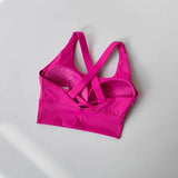 Women's Shock-Absorbing Yoga Sports Bra Summer Fitness Gathered Breasts Accessory Breathable Comfortable Yoga Sports Bra