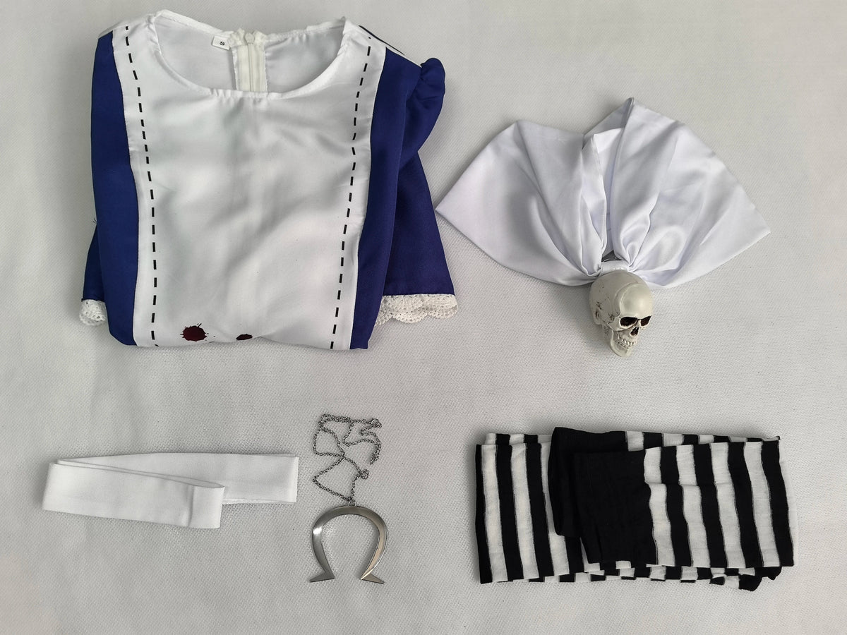 Anime Alice Princess Dress Maid Apron Dress Game Madness Returns Alice Cosplay Costume For Women Girls Halloween Party