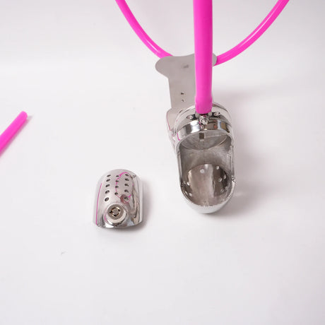 Male Adjustable Chastity Belt Stainless Steel Cage Pants Metal Cock Cage Anti-Cheating Lock Penis Rings Sex Toys for Man Gay