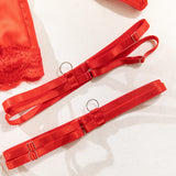 Ellolace Lace Lingeries Sexy Hot Halter Bra Heart g-String Thongs Sissy Erotic Garter Ensemble Exotic Sets Romantic Underwear
