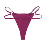 Iron Ring Sexy Women G String Briefs Ice Silk Panties Girls Underwear Thong Underpants Seamless Lingerie Plus Size S-XL