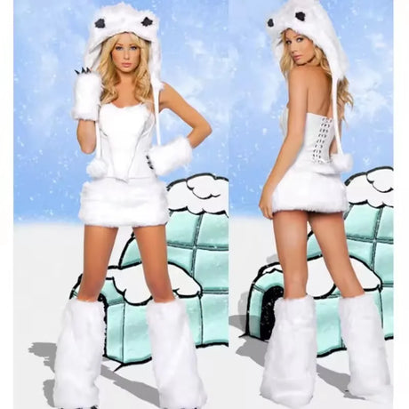 Adult Sexy Furry Animal Costume For Women Animal Costumes Halloween Carnival Rabbit Wolf Fox Cat Cosplay Furry Costumes Outfits