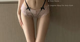 YUQI Alluring Japanese Lolita Lingerie Set Sweet Tea Mousse Bra & Knickers Lace Suspenders Free Shipping Bridal Valentine