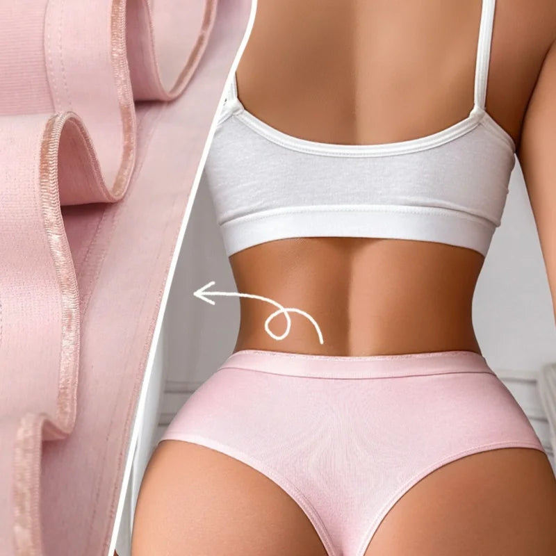 6 Pack Women's High Waisted Thong Cotton Underwear Ribbed Soft Breathable Panties Soft Stretch Intimates Sexy Lingerie S-XL