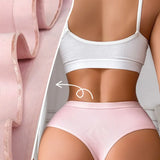 6 Pack Women's High Waisted Thong Cotton Underwear Ribbed Soft Breathable Panties Soft Stretch Intimates Sexy Lingerie S-XL