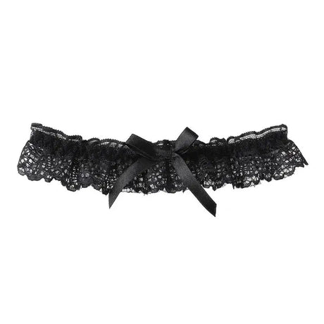 Women Sexy Lingerie Lace Floral Garter Belt Bowknot Leg Loop Wedding Garters Bridal Cosplay Fashion Stocking Ring For Ladies
