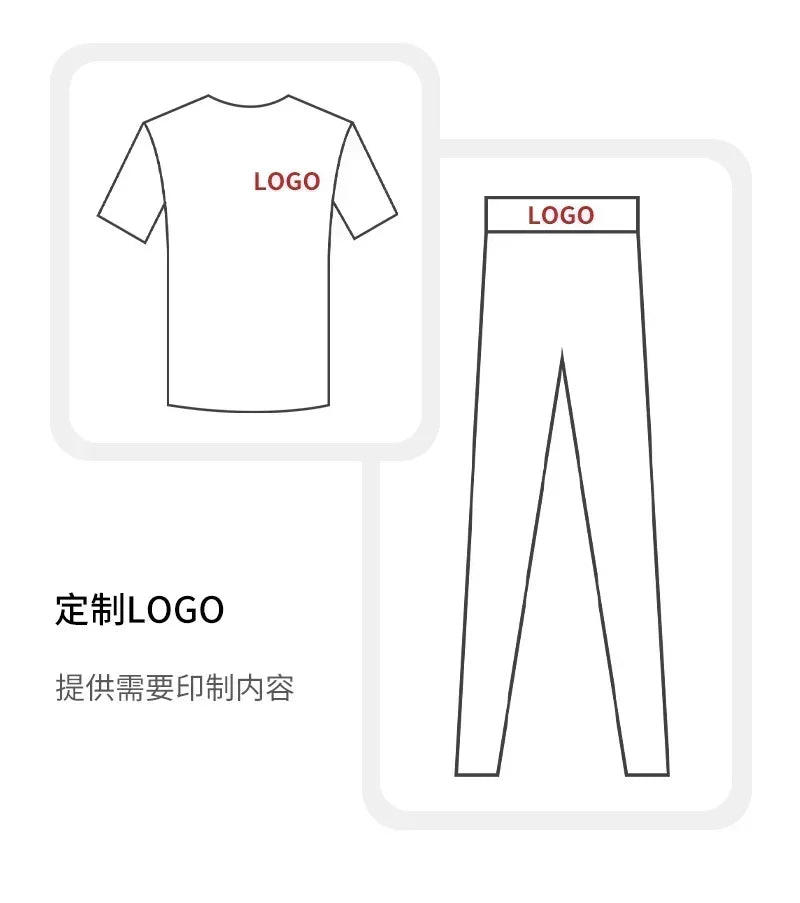LOGO 2pcs High Quality Yoga SetNew Leopard Print Sports Underwear, Shockproof Butt Lift Workout Sports Trousers Women Activewear