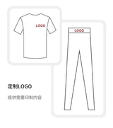 LOGO 2pcs High Quality Yoga SetNew Leopard Print Sports Underwear, Shockproof Butt Lift Workout Sports Trousers Women Activewear