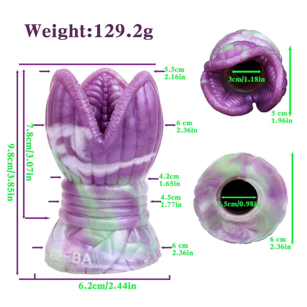 GEEBA Fantasy Red/Blue Dragon Male Masturbator Silicone Adult Men's Onahole Pocket Pussy Realistic Vagina Stroker Men Sex Toys