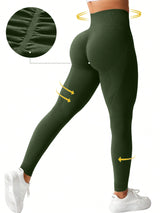 Women's Leggings Seamless Peach Hip Yoga Pants for Women, High Waist, Waist and Hip Lifting Fitness Pants