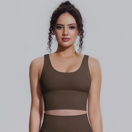 Women Summer Yoga Bra Underwear Shockproof Bra Sports Running Beautiful Back V Shaped Fitness Yoga Tank Top Bra with Chest Pad ﻿