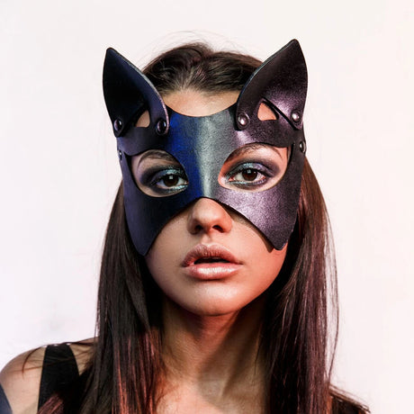 Exotic Leather Mask Women Men Cosplay Blindfold Games Half Face Mask BDSM Gothic Sex Toy Party Masquerade Ball Fancy Masks