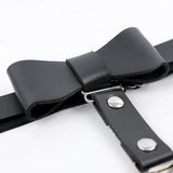 Punk Black Heart Leather Sword Belt Waist Garter Handmade Body Bondage Sexy Leg Suspenders Harness Stockings Belts for Women