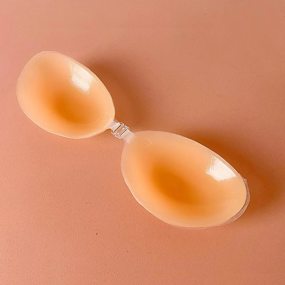Lift Up Silicone Bra Invisible Push Up Sexy Strapless Bra Adhesive Backless Breast Enhancer Women Sticky Wedding Bikini Bras