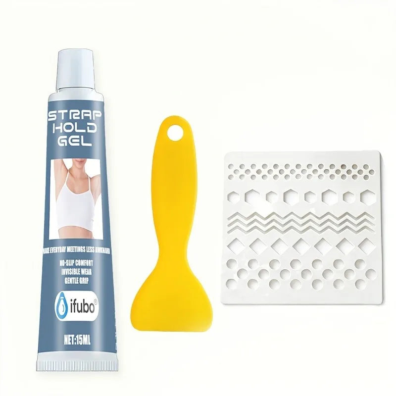 Bra Strap Anti-Slip Adhesive | Invisible Seamless | Prevents Slipping for Socks/Tube Tops/Shoulder Bag Straps