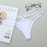 Sexy Thongs Women Sexy Lace Underpants Low-Rise G-string Double Waistband Underwear Sexy Hollow Out Transparent Underwear