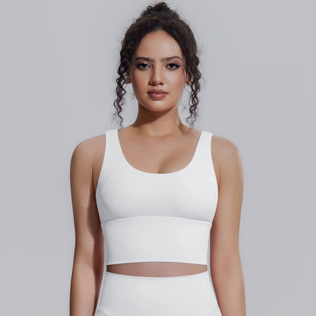 Women Summer Yoga Bra Underwear Shockproof Bra Sports Running Beautiful Back V Shaped Fitness Yoga Tank Top Bra with Chest Pad ﻿
