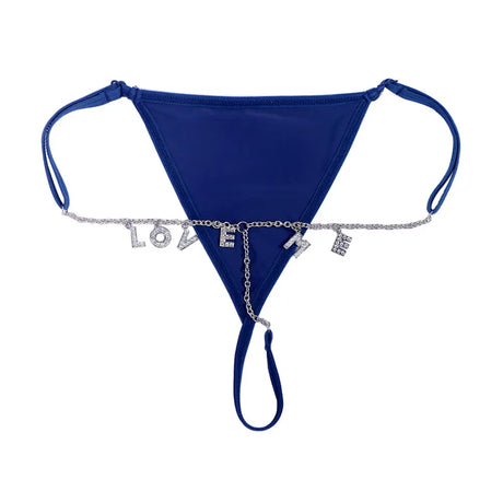 Customize Name Crystal Letters Waist Body Chain for Women Sexy Leopard Underwear Bikini Thong Body Jewelry Valentine's Day Gift
