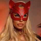Punk PU Leather Mask Women Men Cosplay Blindfold Games Half Face Mask Gothic Party Masquerade Ball Fancy Masks