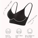 Fashion Nylon Cotton Women's Invisible Bra Breathable No Steel Frame U Plunge Bras Backless Ladies Sexy Bras Women Girls