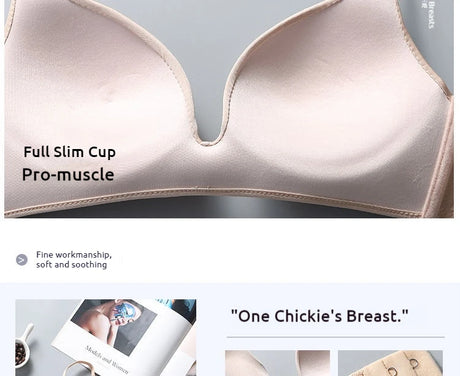 Ultra Thin Sexy Ice Silk Wireless Bra For Women Sexy Gather Underwear Push Up Simple Lingerie Seamless Brassiere Bralettle