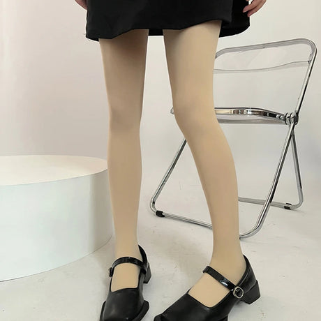 Sweet Girls Colorful Elastic Long Hosiery Stockings Women Candy Color Sexy Tights Spring Autumn Warm Velvet Seamless Pantyhose