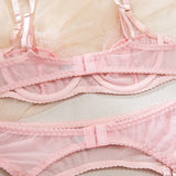 Women's Red Lace Lingerie Set with Underwire Bra High Waist Garter Belt Thong and Thigh Straps Romantic Bedroom Outfit Set 2026