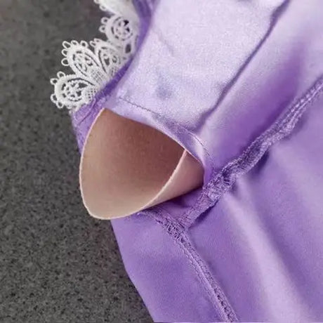 Sleepwear Sleep Suit Sexy Womens Lace Pajamas Sets V-Neck Satin Pijamas Intimate Lingerie Spring Nightwear Home Wear PJS