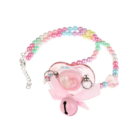 【Beautiful】Sweet Beads Chain Pacifier Gag Collar Couple Toy Soft Silicone High-end Adult Pacifier Creating An Exclusive Luxury