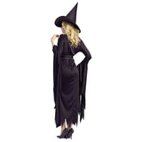 Halloween Witch Costumes for Women Adult Fantasy Black  Dress UP Party  Carnival Performance