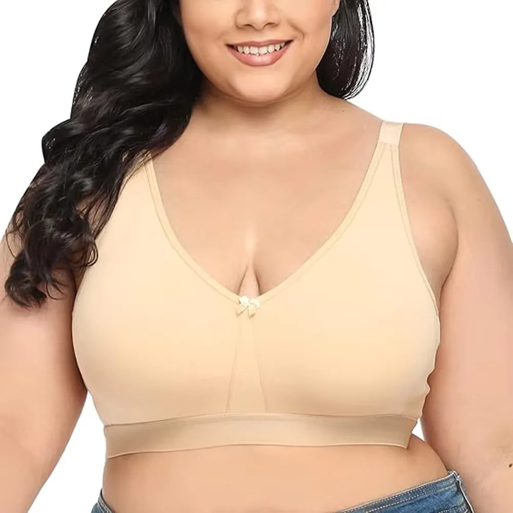 Sheroine Plus Size Women Wireless Bras Full Coverage Soft Seamless Underwear Breathable Lingerie Non-Padded Comfort Bra