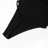 Black Slim Sexy Bodysuit Lingerie Backless Corset Top Patchwork Bodys Para Mujer De Vestir Summer Fashion Trends Women Clothing