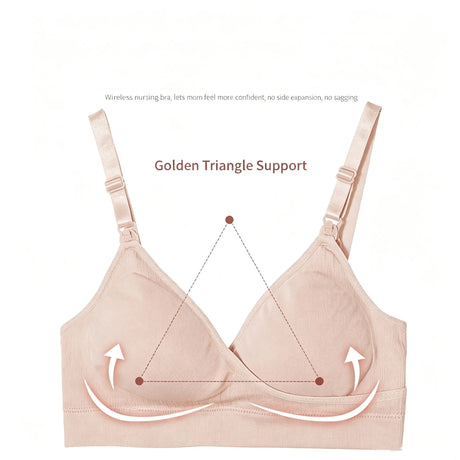 Wireless Low Cut Maternity Nursing Bra With Extender, Removable Pads, Soft Stretchy Breathable Pregnancy Breastfeeding Bra