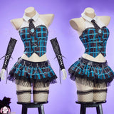 Frankie Stein Monster Cos High Cosplay Costume Anime Shirt skirt socks gloves Halloween carnival women's Gothic JK new uniform