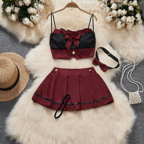 Women Sets Ruffled Apron Shorts Headband Maid Cosplay Costume Rabbit Officer Party Park Performance Sexy Suits Hotsweet Clothes