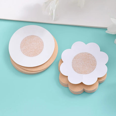 50Pcs Cloth Nipple Cover Teat Hide Women Nipple Pasties Piece Breast Petals Invisible Bra Padding Chest Sticker Patch Covers