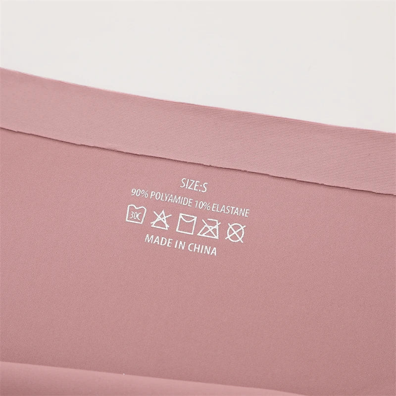 FINETOO 3PC Women Seamless Panties Sexy Brazilian Thong Female Low Waist Solid Color Briefs Comfortable Invisible G-string Panty